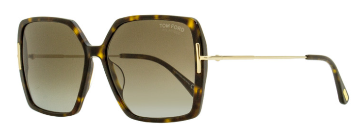 Alexander Daas - Tom Ford Joanna FT1039-F Sunglasses - Dark Havana & Polarized Brown Lenses - Side View