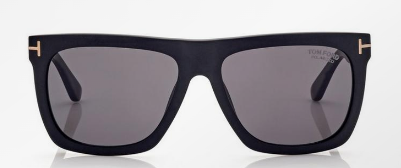 Alexander Daas - Tom Ford Morgan FT0513-N Sunglasses - Black &amp; Polarized Grey Lenses - Front View