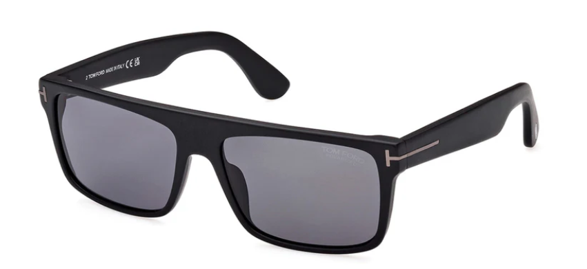 Alexander Daas - Tom Ford Philippe FT0999-N Sunglasses - Black & Polarized Grey Lenses - Side View