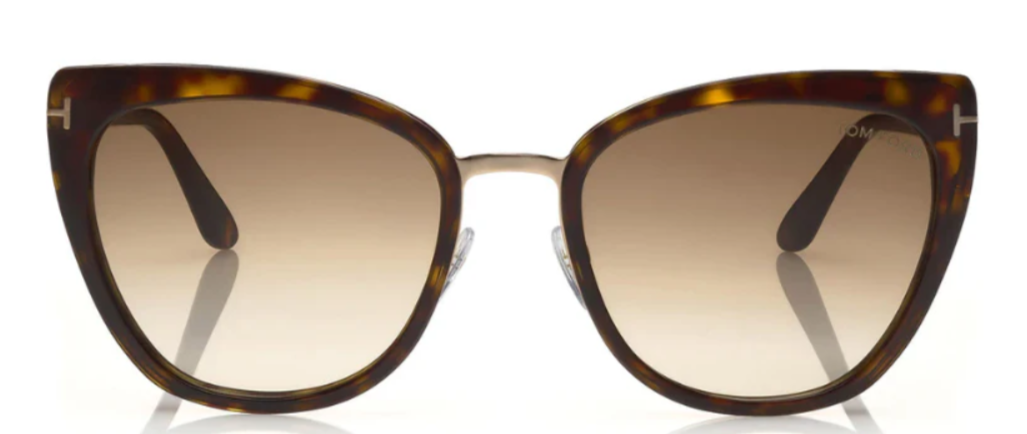 Alexander Daas - Tom Ford Simona FT0717 Sunglasses - Havana Gradient &amp; Brown Lenses - Front View