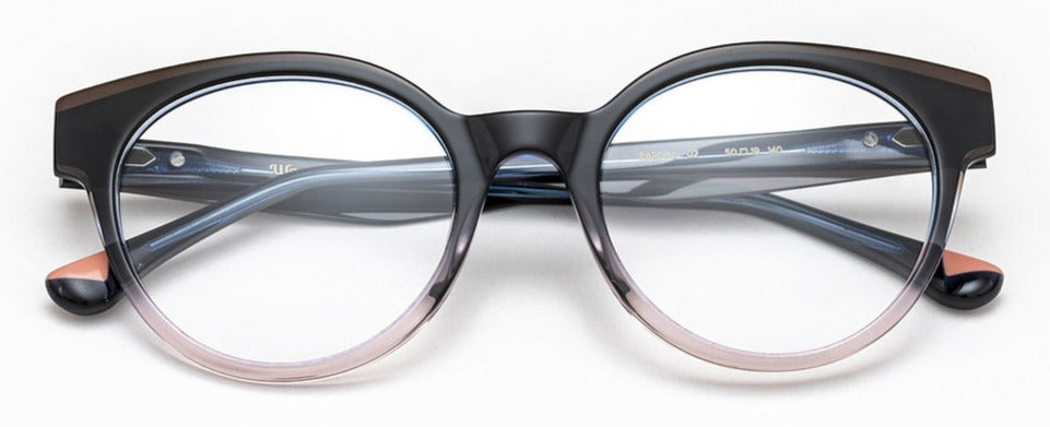 Alexander Daas - Woodys Bardini Eyeglasses - Black Pink Fade - Front View