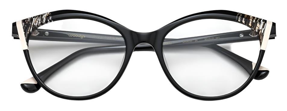 Alexander Daas - Woodys Basilio Eyeglasses - Black - Front View