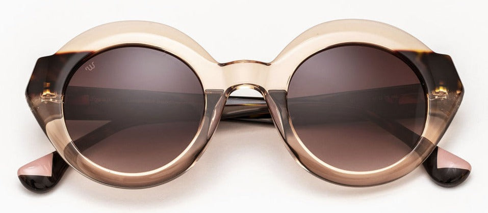 Alexander Daas - Woodys Beth Sunglasses - Clear Brown & Tortoise - Front View