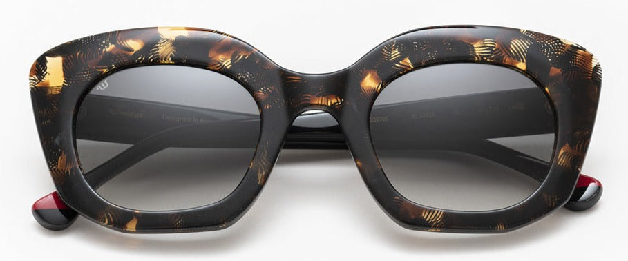 Alexander Daas - Woodys Blanca Sunglasses - Brown & Black - Front View