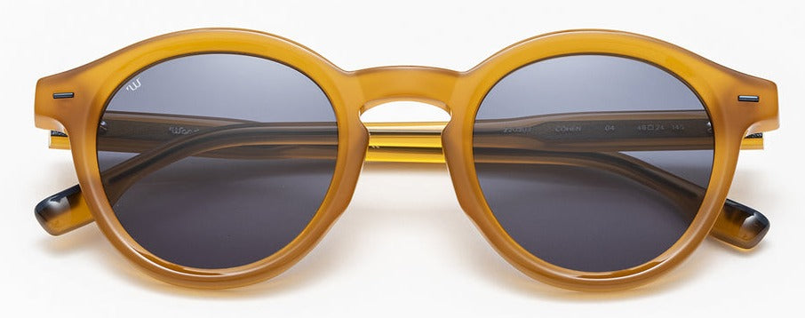Alexander Daas - Woodys Cohen Sunglasses - Butterscotch - Front View