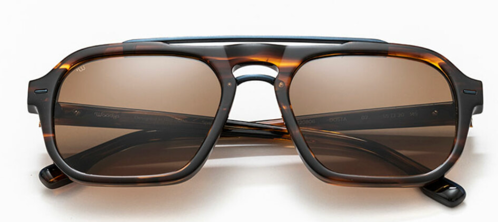 Alexander Daas - Woodys Dosta Sunglasses - Tortoise &amp; Blue - Front View