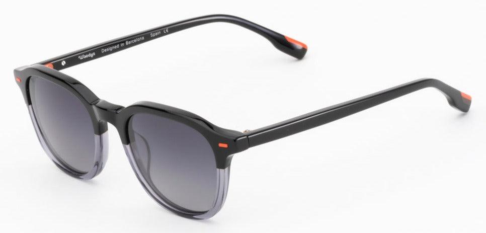 Alexander Daas - Woodys Faba Sunglasses - Black & Grey - Side View