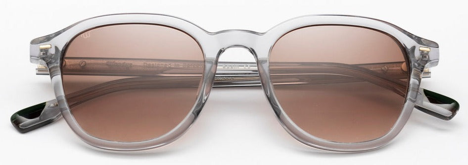 Alexander Daas - Woodys Faba Sunglasses - Clear Grey - Front View