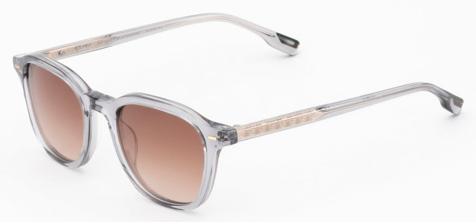 Alexander Daas - Woodys Faba Sunglasses - Clear Grey - Side View