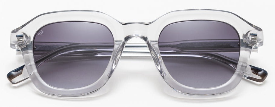 Alexander Daas - Woodys Frank Sunglasses - Crystal Grey - Front View