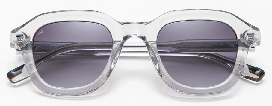 Alexander Daas - Woodys Frank Sunglasses - Crystal Grey - Front View