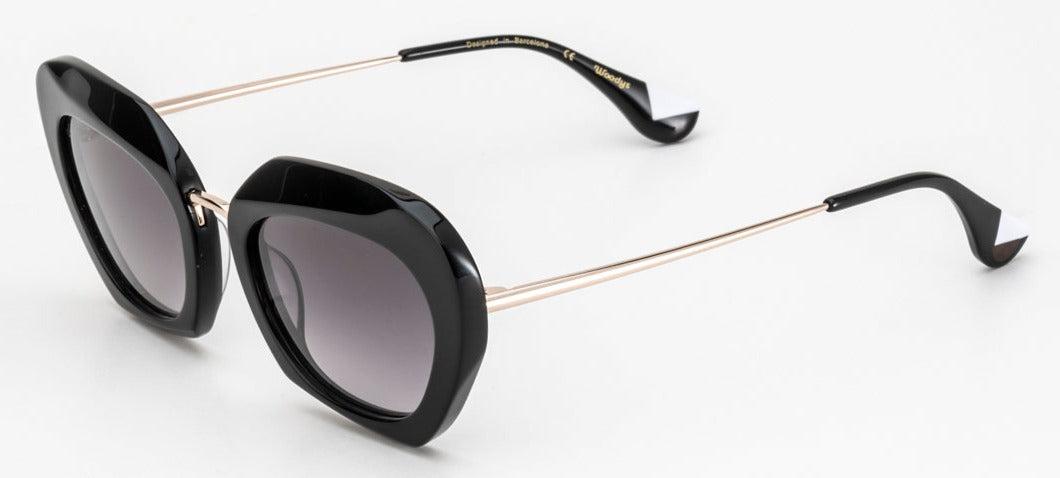 Alexander Daas - Woodys Greta Sunglasses - Black - Side View