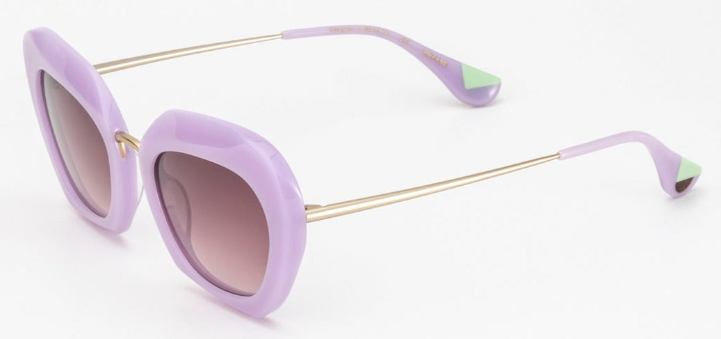 Alexander Daas - Woodys Greta Sunglasses - Lavender - Side View