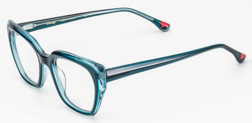 Alexander Daas - Woodys Louvre Eyeglasses - Blue - Side View