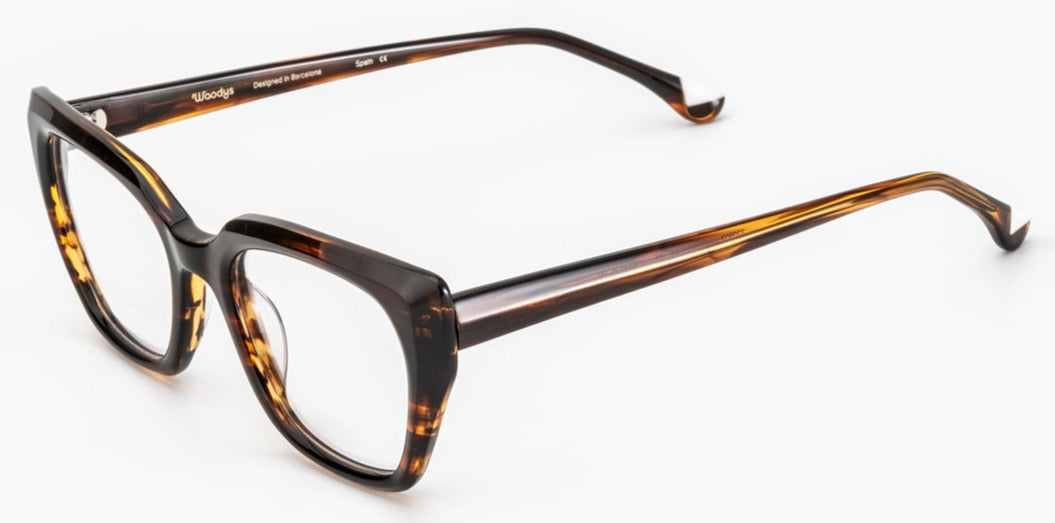 Alexander Daas - Woodys Louvre Eyeglasses - Tiger's Eye - Side View