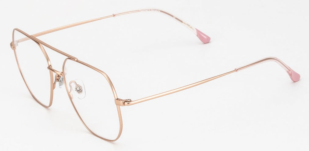 Alexander Daas - Woodys Luna Eyeglasses - Rose Gold - Side View