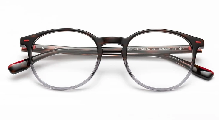 Alexander Daas - Woodys Marx Eyeglasses - Dark Tortoise Gray Gradient - Front View