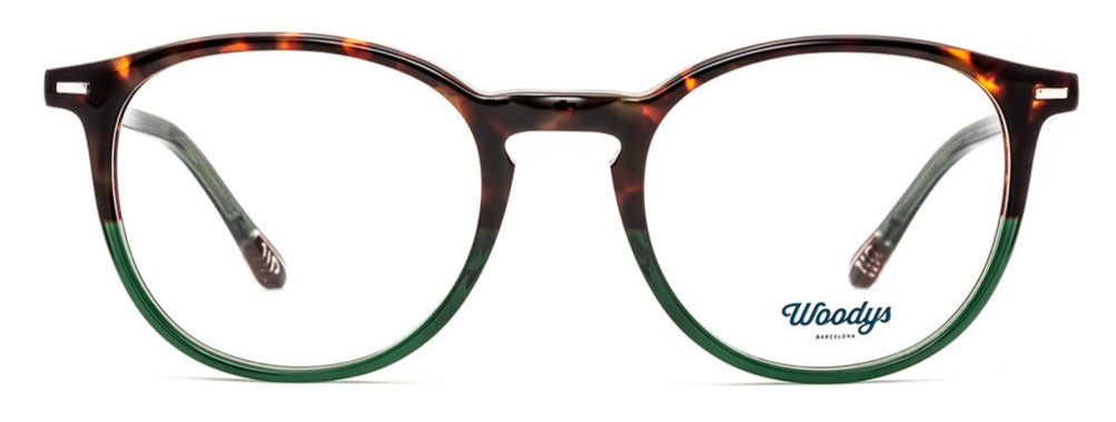 Alexander Daas - Woodys Marx Eyeglasses - Green Fade Tortoise - Front View