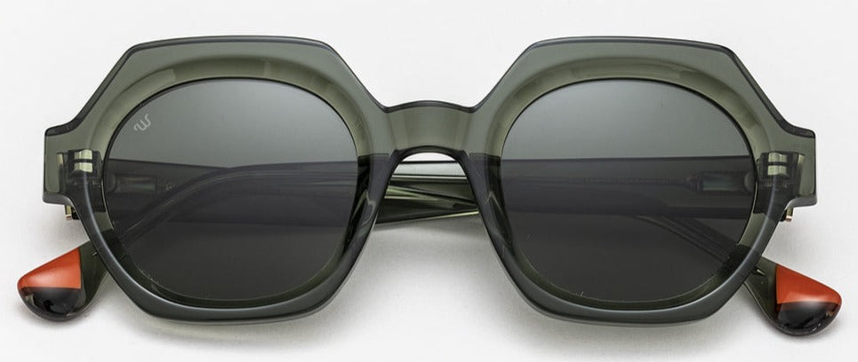 Alexander Daas - Woodys Mika Sunglasses - Dark Green - Front View