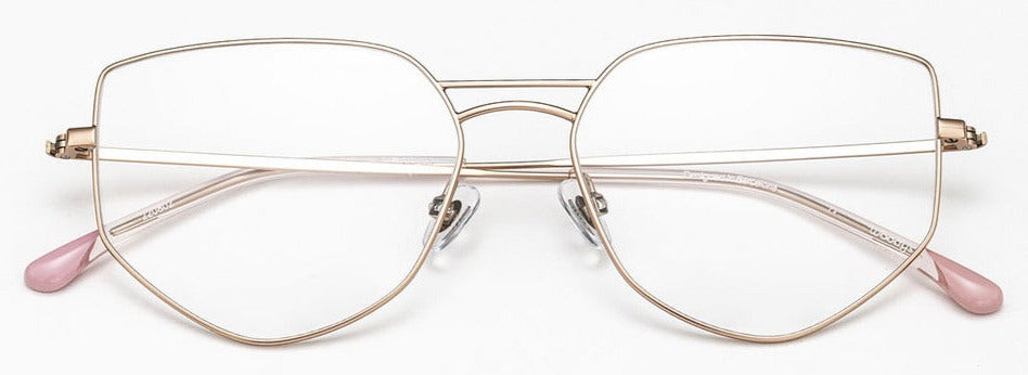Alexander Daas - Woodys Myriad Eyeglasses - Rose Gold - Front View