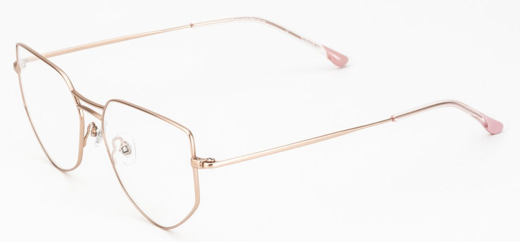 Alexander Daas - Woodys Myriad Eyeglasses - Rose Gold - Side View