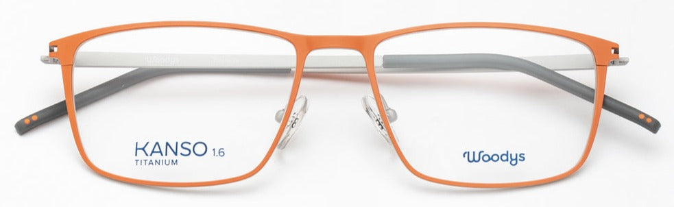 Alexander Daas - Woodys Nagai Eyeglasses - Matte Orange - Front View