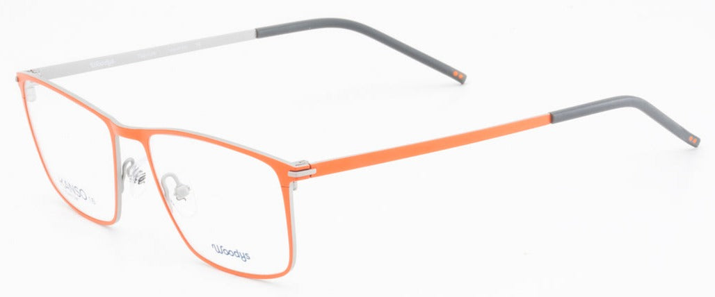 Alexander Daas - Woodys Nagai Eyeglasses - Matte Orange - Side View