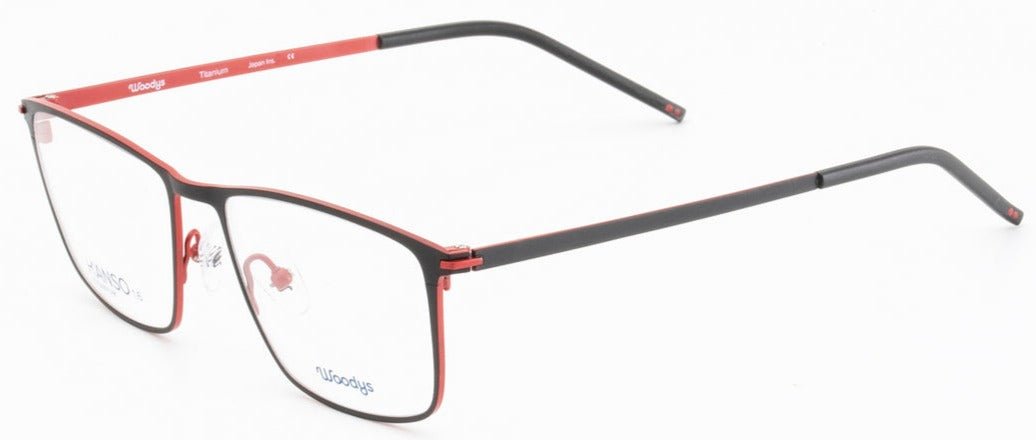 Alexander Daas - Woodys Nagai Eyeglasses - Matte Red - Side View