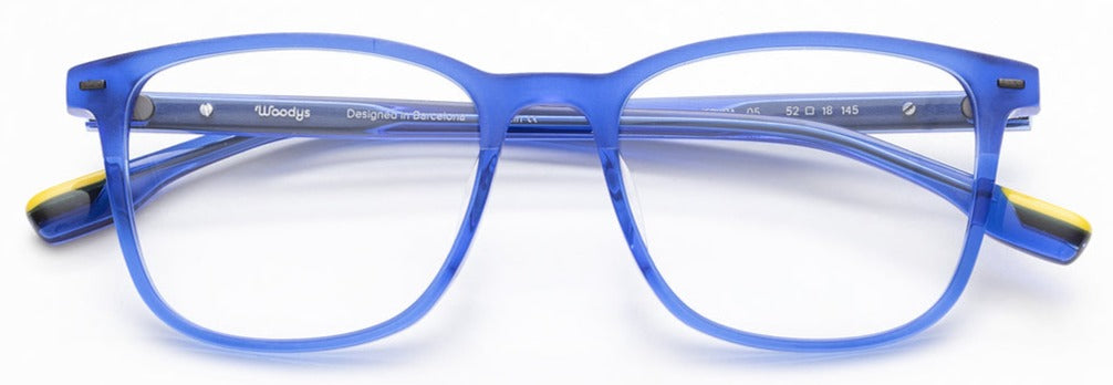 Alexander Daas - Woodys Neruda Eyeglasses - Blue - Front View