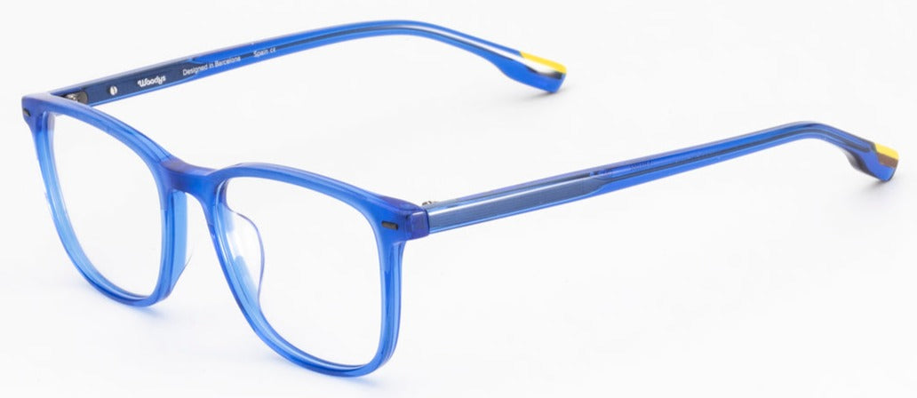 Alexander Daas - Woodys Neruda Eyeglasses - Blue - Side View