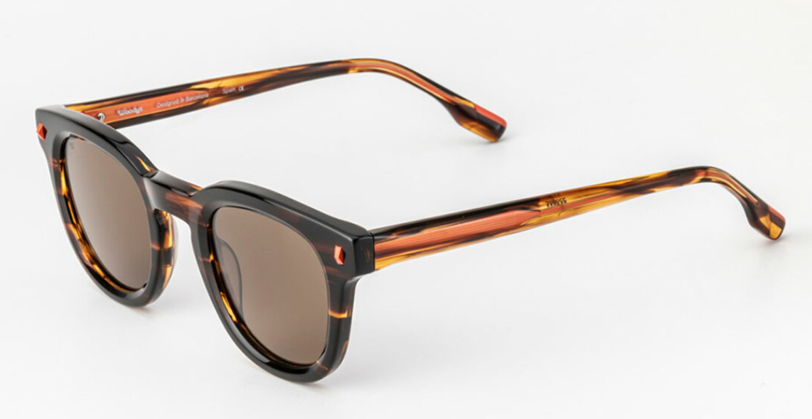 Alexander Daas - Woodys Nicola Sunglasses - Tortoise Orange - Side View