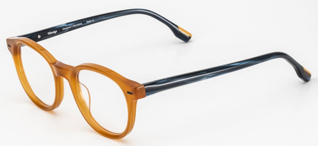 Alexander Daas - Woodys Scott Eyeglasses - Butterscotch - Side View