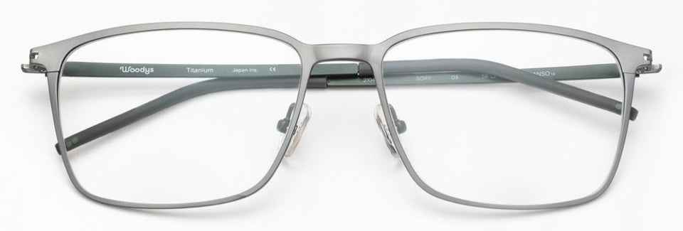 Alexander Daas - Woodys Sory Eyeglasses - Matte Silver - Front View