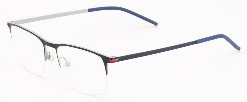 Alexander Daas - Woodys Takashi Eyeglasses - Matte Navy - Side View