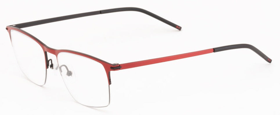 Alexander Daas - Woodys Takashi Eyeglasses - Matte Red - Side View