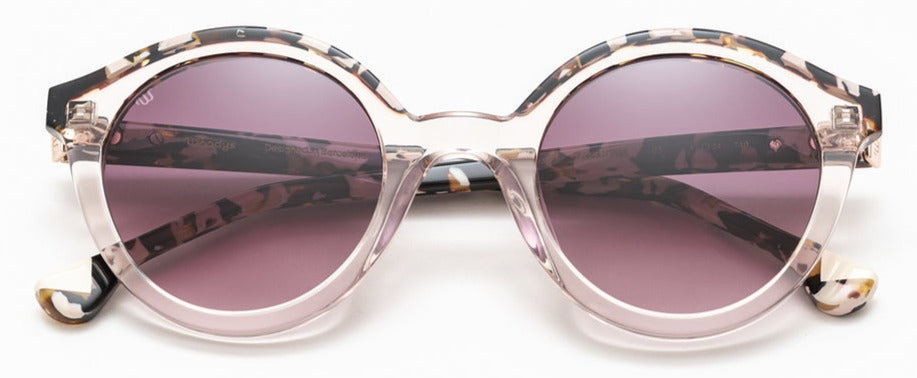 Alexander Daas - Woodys Valentin Sunglasses - Clear Pink Tortoise - Front View