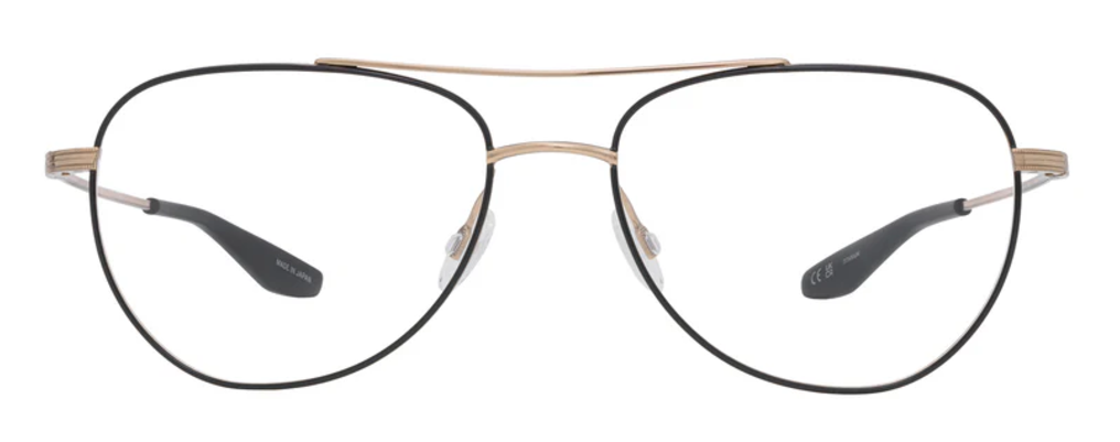 Alexander Daas - Barton Perreira Aerial Eyeglasses - Black Satin Gold - Front View