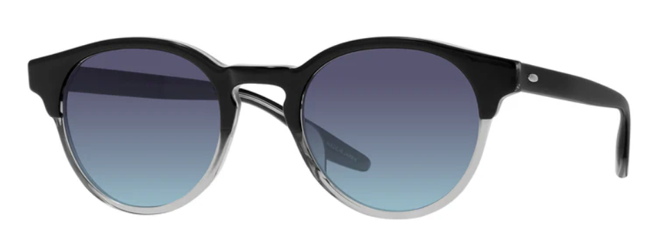 Alexander Daas - Barton Perreira Beckford Sunglasses - Ebony Crystal - Aegean Gradient - Side View