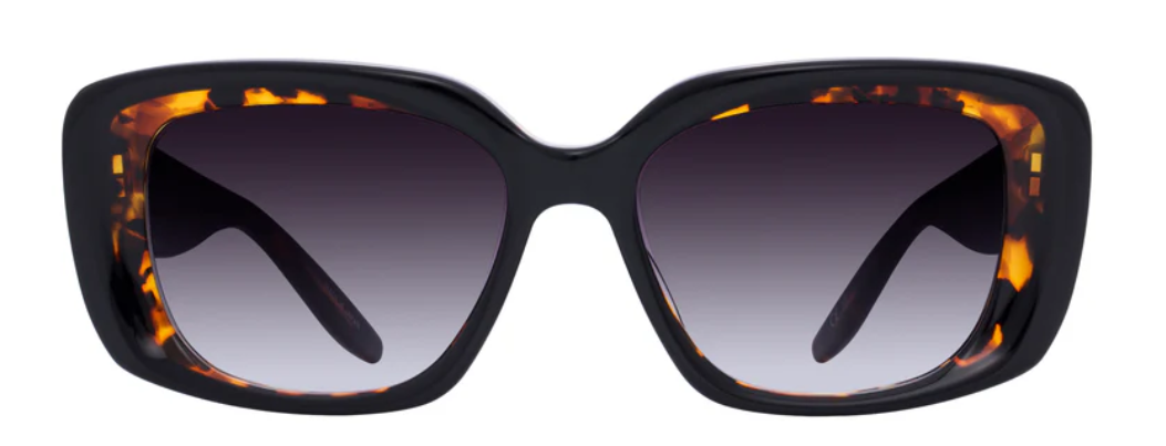 Alexander Daas - Barton Perreira Binti Sunglasses - Black Amber Tortoise Smolder - Front View