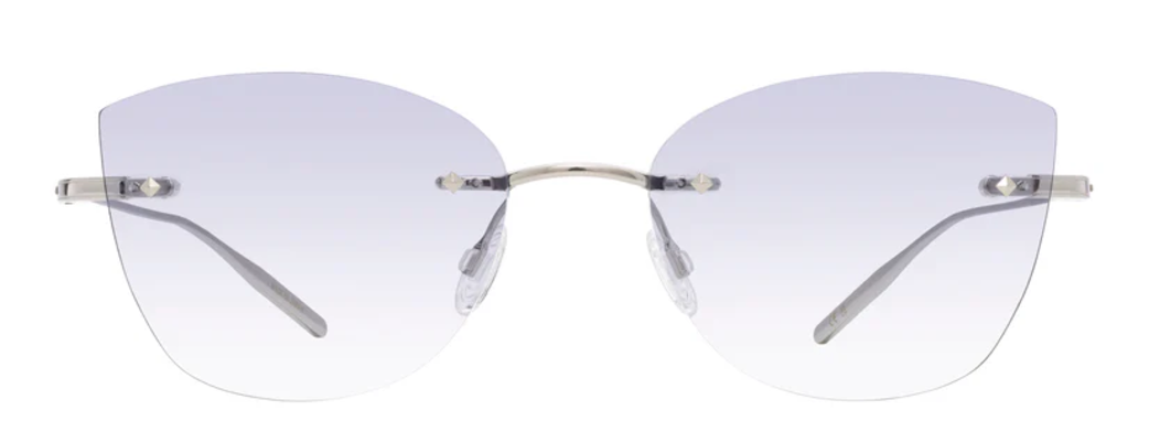 Alexander Daas - Barton Perreira Brandy Sunglasses - Silver - Sky - Front View