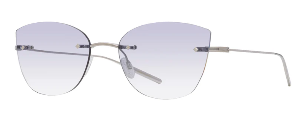 Alexander Daas - Barton Perreira Brandy Sunglasses - Silver - Sky - Side View