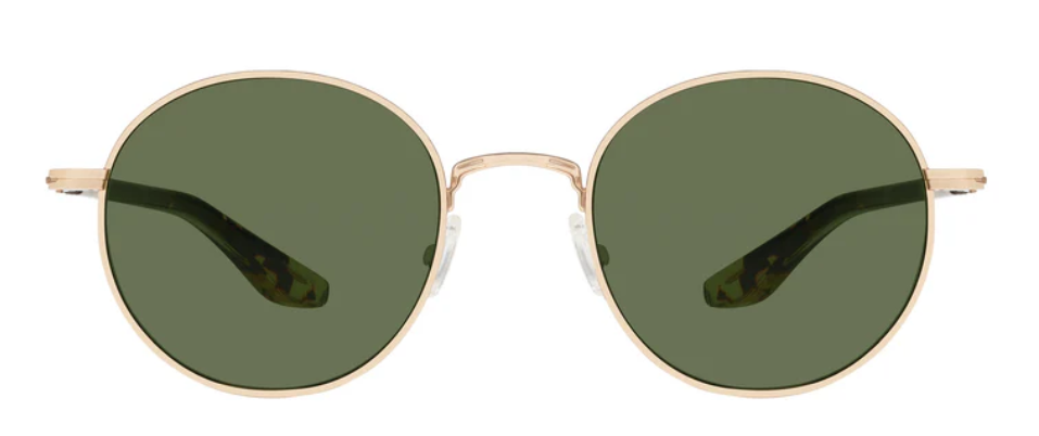 Alexander Daas - Barton Perreira Caster Sunglasses - Gold Crystal Heroine Chic - Vintage Green - Front View