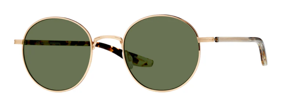 Alexander Daas - Barton Perreira Caster Sunglasses - Gold Crystal Heroine Chic - Vintage Green -Side View