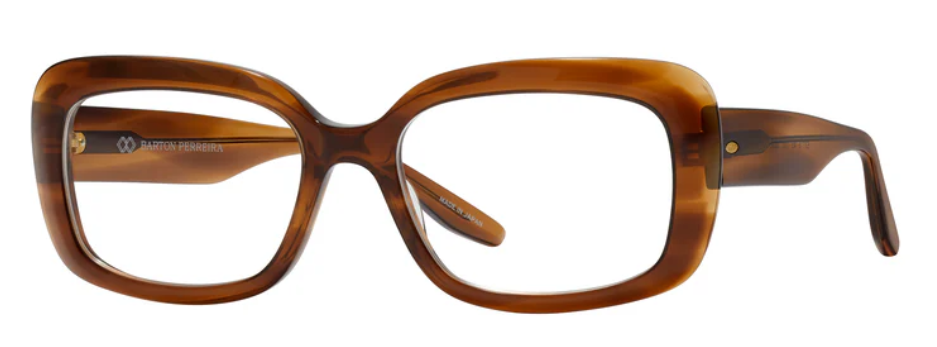 Alexander Daas - Barton Perreira Josephine Eyeglasses - Cognac Tortoise - Side View