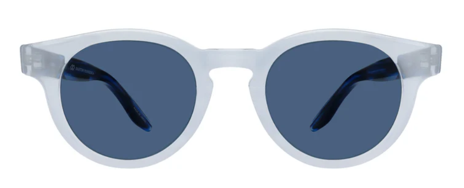Alexander Daas - Barton Perreira Oxford Sunglasses - Blue Smoke Matte Midnight - Vintage Blue - Front View