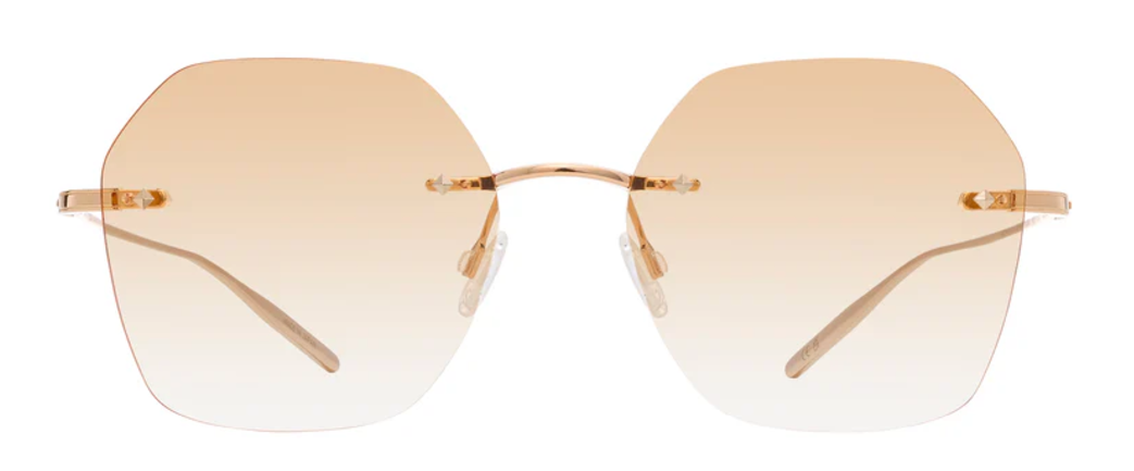 Alexander Daas - Barton Perreira Rhonda Sunglasses - Gold - Peach - Front View