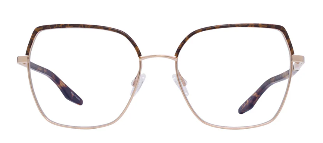 Alexander Daas - Barton Perreira Surya Eyeglasses - Gold Tortoise Enamel- Front View