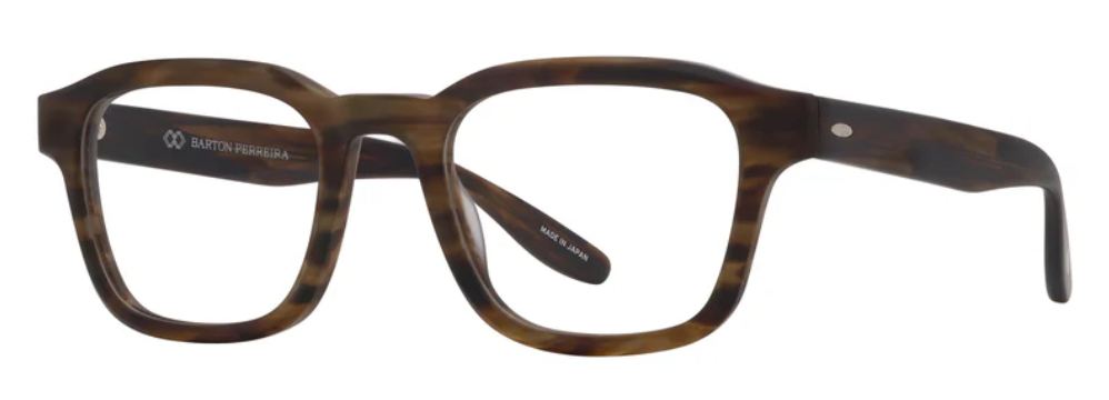 Alexander Daas - Barton Perreira Winton Eyeglasses - Matte Sulcata Tortoise - Side View