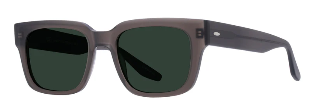 Alexander Daas - Barton Perreira Zander Sunglasses - Matte Dusk Green Smoke - Side View