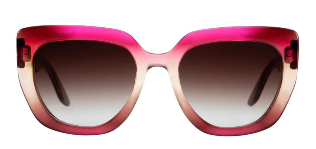 Alexander Daas - Barton Perreira Akahi Sunglasses - Flirtini Gradient - Smokey Topaz - Front View